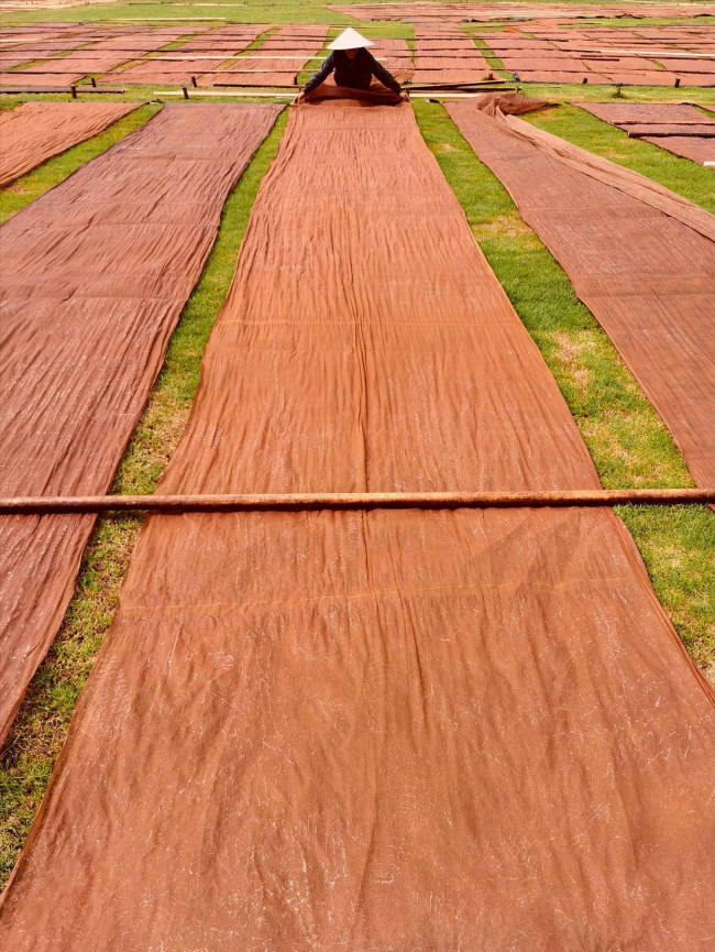 Sun drying the fabric